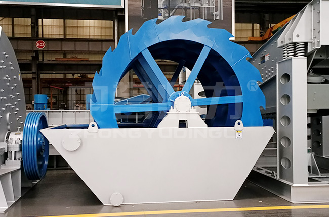 輪鈄式洗砂機工作原理