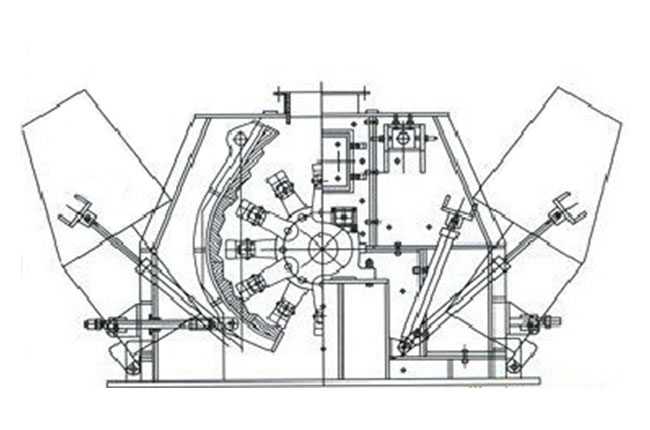 可逆錘式破碎機內部結構
