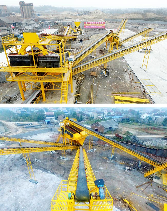 湖南益陽市時產600噸碎石生產線 湖南益陽市時產600噸碎石生產線