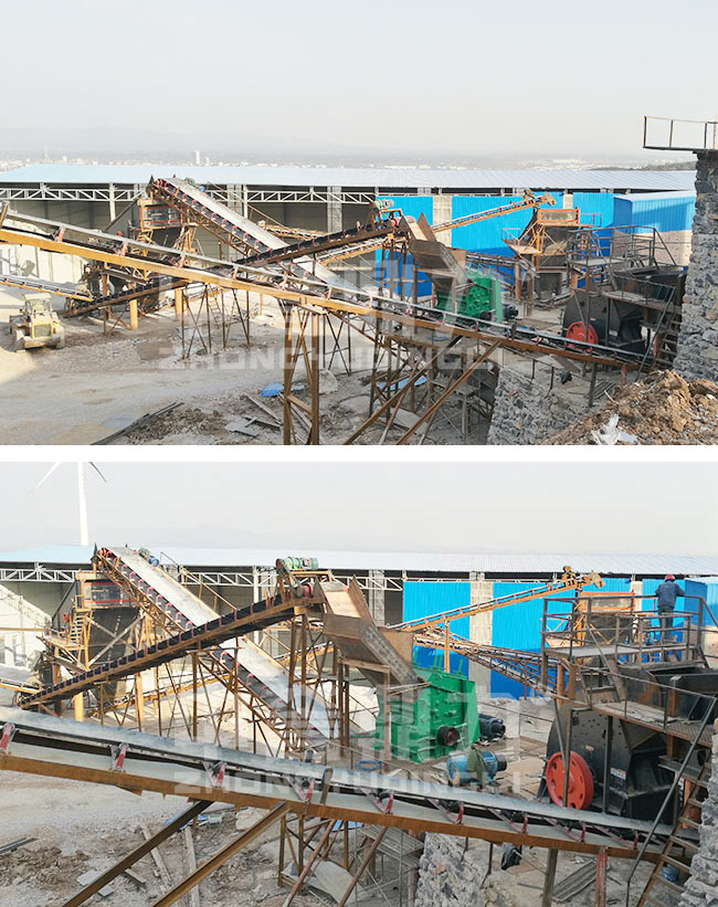 湖北省荊門市時產300噸石灰石破碎生產線案例 002.jpg