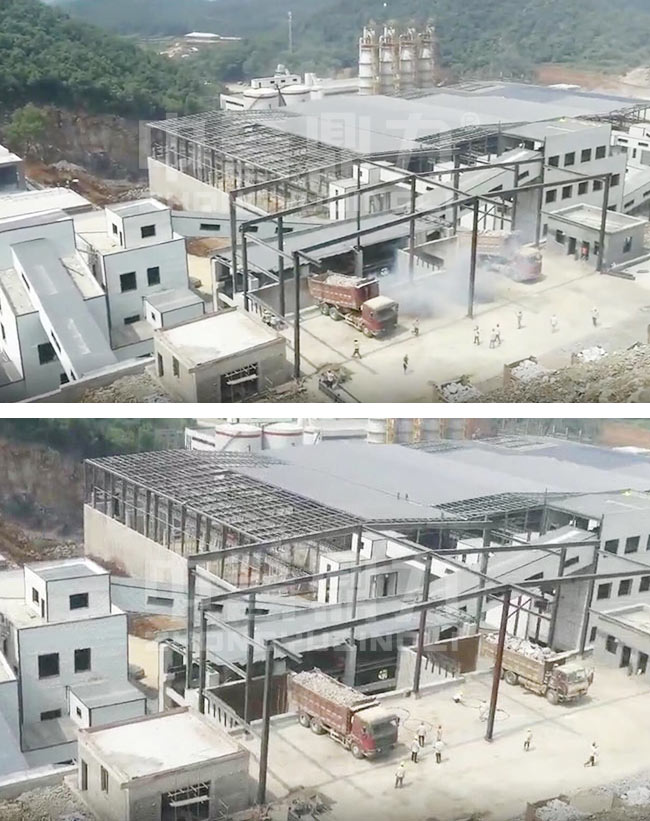 江西瑞昌時產2000噸骨料生產線簡介 江西瑞昌時產2000噸骨料生產線簡介