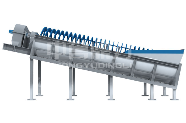 單螺旋洗砂機工作原理