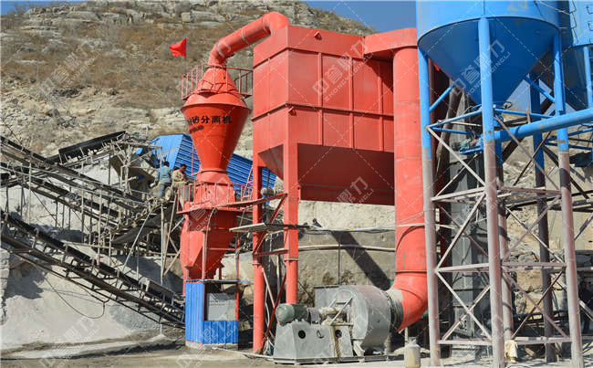 環保碎石場生產線除塵器結構